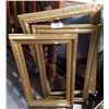 Image 1 : THREE VINTAGE GILT PICTURE FRAMES