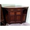 Image 1 : MAHOGANY CORNER CABINET