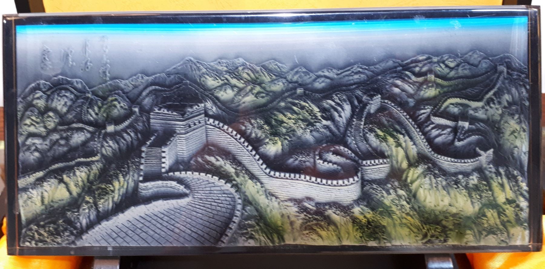 Acrylic 3d Tile Of The Great Wall Of China In Presentation Case