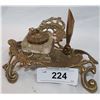 Image 1 : VINTAGE BRASS INKWELL