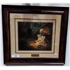 Image 1 : FRAMED BEV DOOLITTLE PRINT TITLED "UNKNOWN PRESENCE"