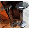 Image 1 : PAIR BLACK PLANT STANDS