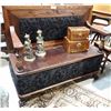 Image 1 : MAHOGANY BENCH W/STORAGE NICELY REFINISHED