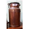 Image 1 : ANTIQUE COPPER CREAM CAN