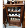 Image 1 : SMALL OAK DISPLAY CABINET