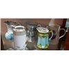 Image 1 : FIVE VINTAGE/ANTIQUE WATER PITCHERS