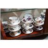 Image 2 : APPROX 30 ENGLISH BONE CHINA TEACUPS/SAUCERS