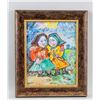 Image 2 : DAVID BURLIUK US 1882-1967 Gouache on Paper Girls