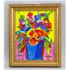 Image 2 : PETER MAX American b.1937 Gouache Flower