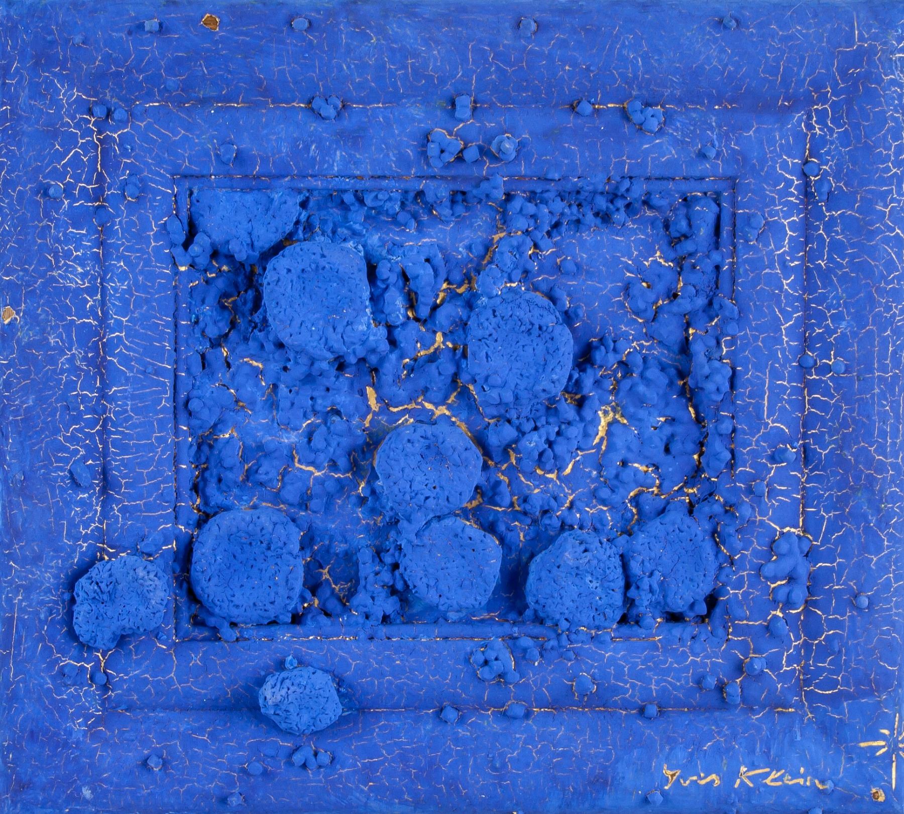 YVES KLEIN French 19281962 Mixed Media Blue