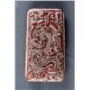 Chinese Red Hardstone Carved Dragon Pendant