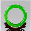 Image 4 : Chinese Green Hardstone Carved Bangle