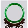 Image 4 : Emerald Green Hardstone Carved Bangle
