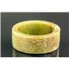 Image 3 : Chinese Hetian Green Jade Carved Taotie Bangle