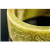 Image 4 : Chinese Hetian Green Jade Carved Taotie Bangle