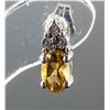 Image 1 : Citrine & Diamond Stud Earrings RV $500