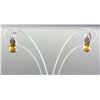 Image 2 : Citrine & Diamond Stud Earrings RV $500