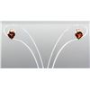 Image 2 : Heart Shaped Garnet Earrings RV $240