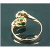 Image 2 : aChinese Lady's Ring 18K Gold with Green Jadeite