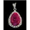 Image 1 : 8.0ct Large Ruby & Topaz Pendant CRV $950