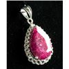 Image 3 : 8.0ct Large Ruby & Topaz Pendant CRV $950