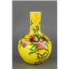 Image 1 : Yellow Ground Peaches Porcelain Vase Tongzhi Mk