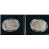 Image 2 : U.S. 1990-P & W Eisenhower Centennial Silver Commems Proof & Business Strike W/ Box & COA