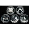 Image 1 : U.S. Lot of (5) United States Commemorative Proof Silver Dollars