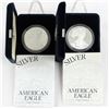 Image 1 : U.S. 2000 & 2001 $1 American Silver Eagle Proof with Original Box & COA