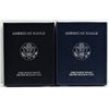 Image 2 : U.S. 2000 & 2001 $1 American Silver Eagle Proof with Original Box & COA