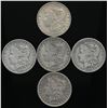 Image 1 : Lot of (5) Morgan Dollars Mixed Dates