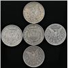 Image 2 : Lot of (5) Morgan Dollars Mixed Dates
