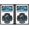 Image 2 : Lot of (2) 1999 Canada Maple Leafs NGC MS67. One with Fireworks Privy
