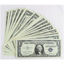 U.S. Lot of (25) 1957, 57-A & 57-B Mixed Series $1.00 Silver Certificates