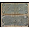 Image 2 : U.S. 1864 $5.00 & $10.00 CSA Notes