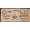 Image 1 : U.S. 1864 $50.00 CSA Note Type 66/497 Plate: YA