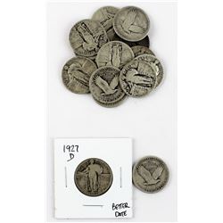 U.S. Lot of (15) Standing Liberty Quarters Featuring a 1927-D Better Date!
