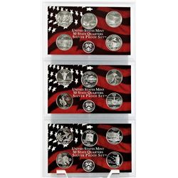 U.S. 2006 - 2008 State Quarters Silver Proof Sets W/Original Mint Packaging