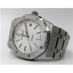 Audemar Piguet Silver With Sapphire Glass