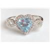 Image 1 : Dazzling Aquamarine Diamond Ring(cts)