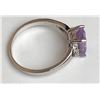 Image 2 : Classy Amethyst Diamond Ring(cts)