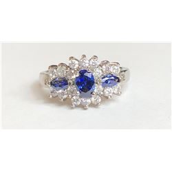 Beautiful Saphire Diamond Ring(cts)