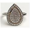 Image 1 : Ravishing Tear Drop Diamond Ring (cts)
