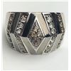 Image 1 : Dazzling 2 Tone Topaz Diamond Ring(cts)