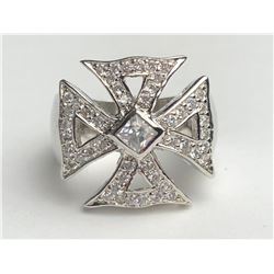 Stunning Diamond Cross Ring(cts)