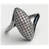 Image 2 : Marvelous Black Ring With Diamonds(cts)