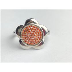 Marvelous Hessonite Diamond ring (cts)