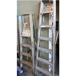 2 ALUMINUM STEP LADDERS