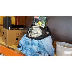 CAMP COT MATTRESS AND INFLATOR