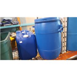 3 BLUE CONTAINERS